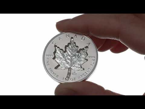 1 oz. Pure Silver Coin - Super Incuse Silver Maple Leaf (2021)