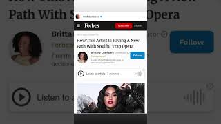 Forbes ft Madelyn Brene Trap Opera Artist #shorts