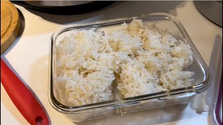 Basmati rice in the Ninja Foodi
