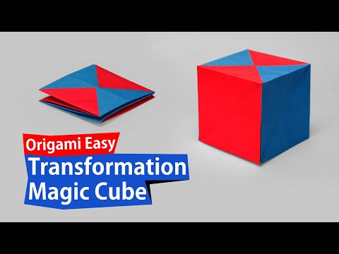 Origami Transformation Magic Cube Easy