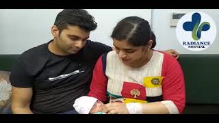 Couple sharing their experience of delivering their baby At Radiance Hospital