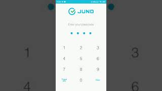 JUNO login with pass code
