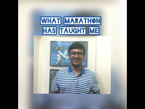 WHAT MARATHON HAS TAUGHT ME|MOTIVATIONAL VIDEO BY AAKASH SETHI