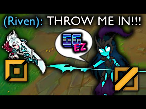 KALISTA MID WITH RIVEN TOP = FREE WIN COMBO