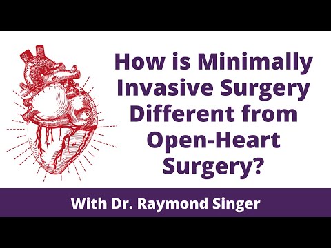 How is minimally invasive surgery different from open-heart surgery?