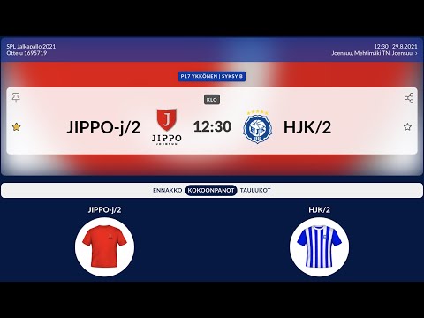 JIPPO B2 - HJK B2  (29.8.) U17 Ykkönen