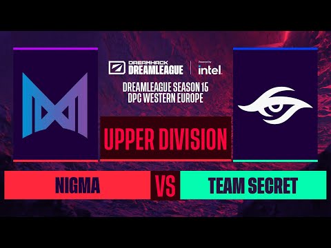Dota2 - Team Secret vs. Nigma - Game 1 - DreamLeague S15 DPC WEU - Upper Division