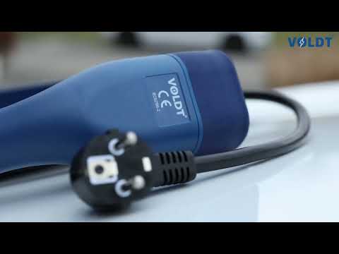 Overal opladen via een normaal stopcontact | Voldt® Type 2 naar Schuko laadkabel (3,7 kW)