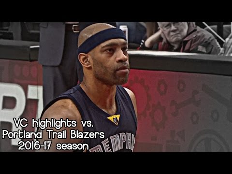 Vince Carter 13 pts & 2 reb @ Trail Blazers (NBA RS 2016/2017) - 27.01.2017 (Grizzlies Feed)