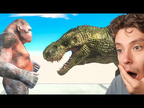 Mutant Primates vs Carnivore Dinosaurs in arbs (3vs3 battle)