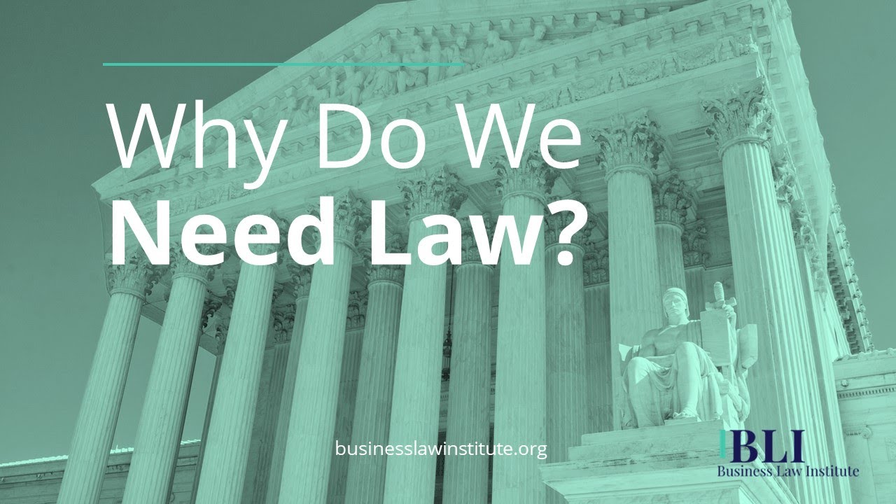 Why Do We Need Law or Laws in Society