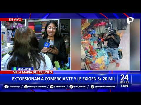Villa María del Triunfo: Mafia demands 20,000 soles from a merchant and sends bullets to his home.