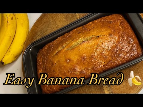 Super Moist Banana Bread, No mixer! Easy & Delicious!