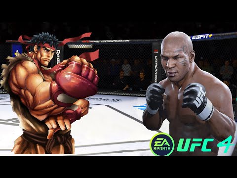 UFC4 Mike Tyson vs Ryu Street Fighter UFC 4 - Epic Fight