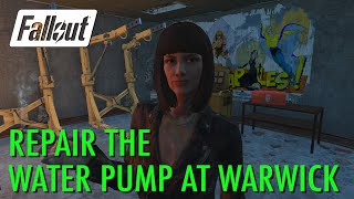 Fallout 4 - Repair the water pump at Warwick w/ Unarmed Bobblehead