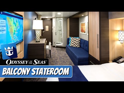 Odyssey of the Seas | Balcony Stateroom | Full Walkthrough Tour & Review 4K