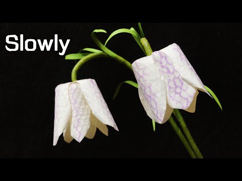 ABC TV | How To Make Snake's Head Paper Flower (Slowly)- Craft Tutorial