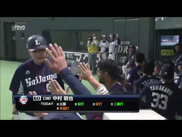 【9回表】オープン戦、公式戦通じて2016年初アーチ!! ライオンズ・中村 第1号ソロホームラン!! 2016/3/29 H-L