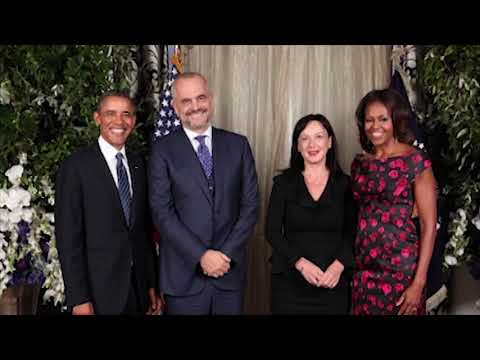 Foto Rama-Obama, pas qendron qendron Fatos Mucha