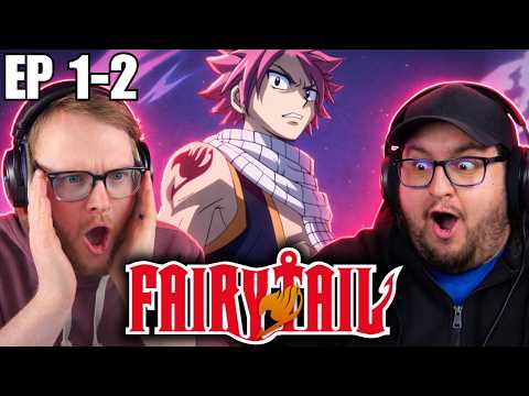 We REACT to FAIRY TAIL Episodes 1-2 for the first time!!!