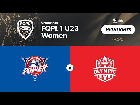 FQPL 1 U23 Women Grand Finals - Peninsula Power Women vs Olympic FC Women Highlights