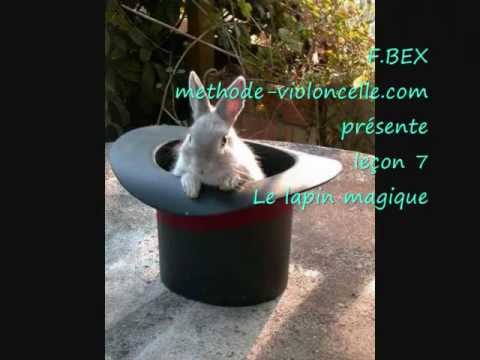 "Le lapin magique" leçon 7, livre I - Le Tour du Violoncelle en 80 leçons