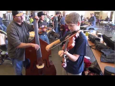 Bryon Brushett (2) - 2012 Western Open Fiddle Championships - Warm up