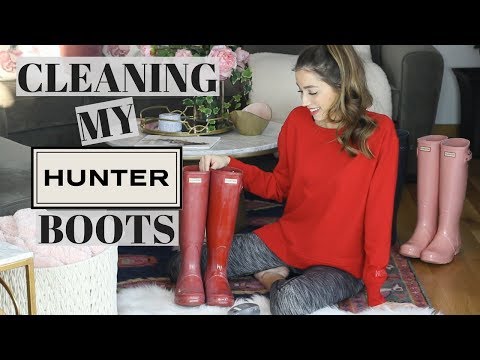 How To Clean Hunter Boots + Remove the Cloudy Film!