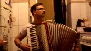 Коробушка (Korobushka) on accordion (Tetris) - гармонь