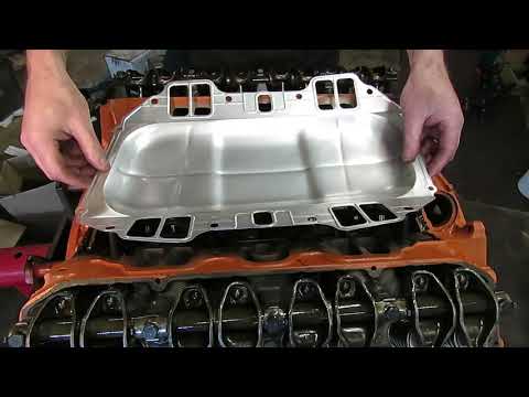 Plymouth Roadrunner 383 intake manifold installation