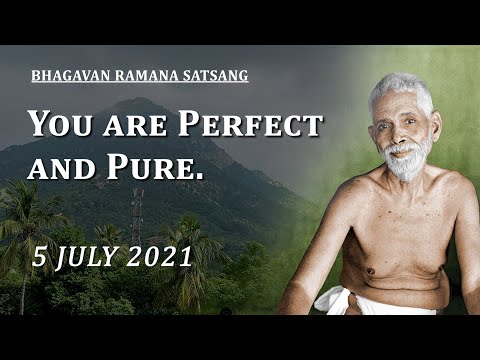 251. Bhagavan Ramana Satsang - You are Perfect and Pure