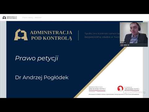 dr Andrzej Pogłódek - Komparatystyczne aspekty prawa petycji