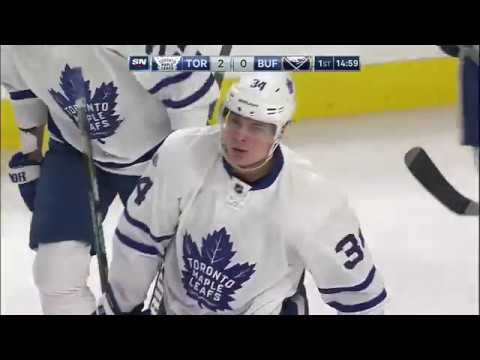 Auston Matthews 39th NHL Goal! 4/3/2017  (Toronto Maple Leafs vs Buffalo Sabres)