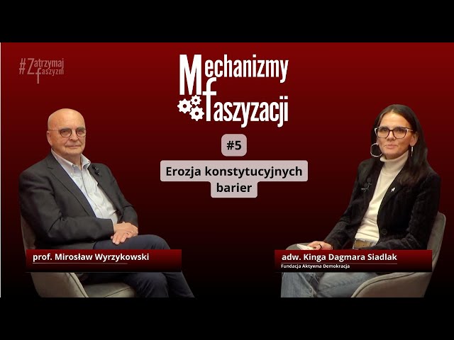 "Erozja konstytucyjnych barier" - Mechanizmy faszyzacji