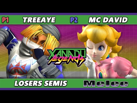 Xanadu Legends Losers Semis - Treeaye (Sheik, Ice Climbers) Vs. MC David (Peach) Smash Melee - SSBM