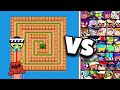 NITA BEAR VS ALL BRAWLERS Who Can ESCAPE The MAZE