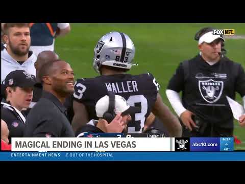 The Las Vegas Raiders win on bizarre game-ending play against the New England Patriots