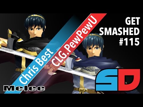 Get Smashed #115 - Winner Quarters: Chris Best (Marth) vs CLG.PewPewU (Marth)