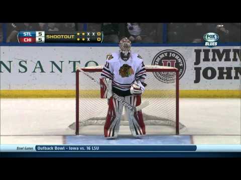 Full shootout Chicago Blackhawks vs St. Louis Blues 12/28/13 NHL Hockey