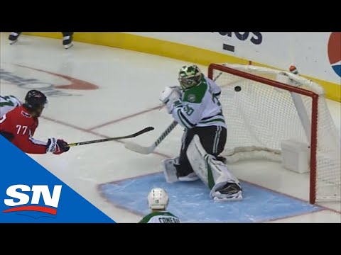 Nicklas Backstrom Finds A Way Through Ben Bishop From A Sharp Angle