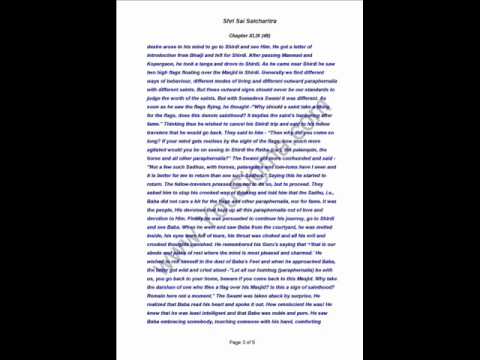 Sri Sai Satcharitra Chapter 49 - Stories of Hari Kanoba