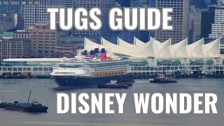 Disney Wonder Visits Vancouver with Surprising Tugboat Assist