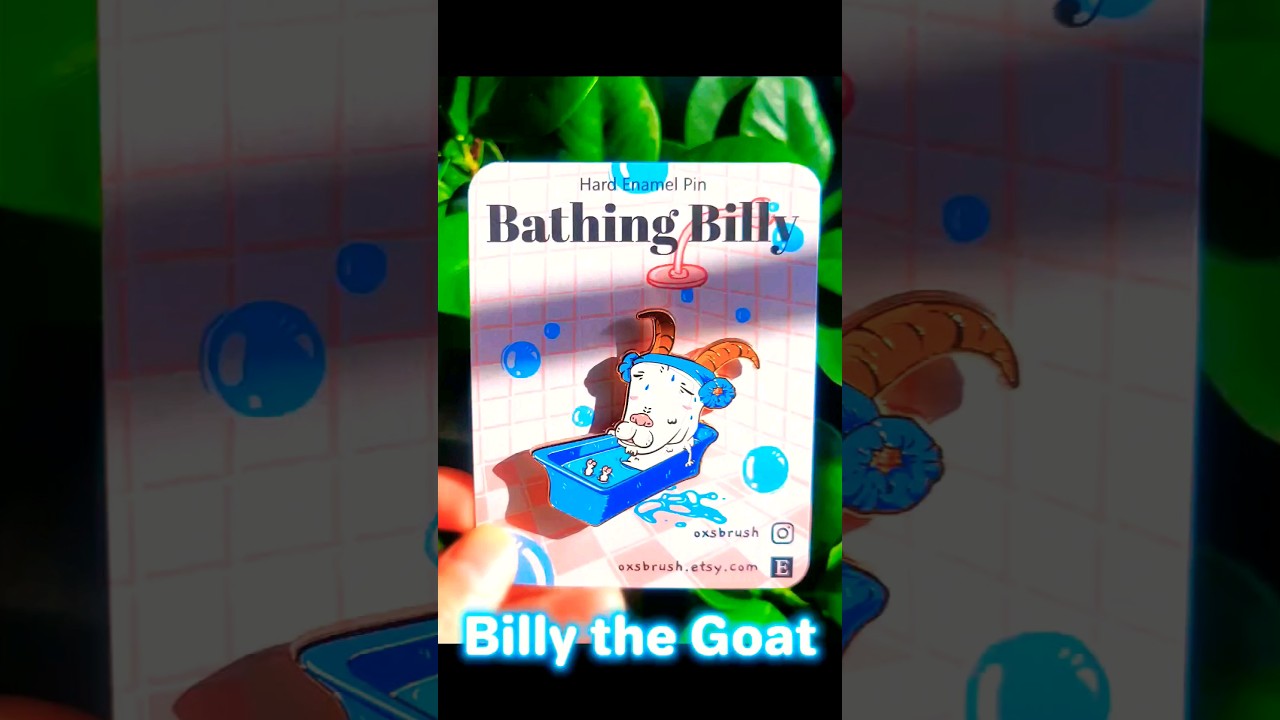 Meet Billy the Goat Enamel Pin! Get a Better Deal with Multiple Quantities! #etsy #Goatpin