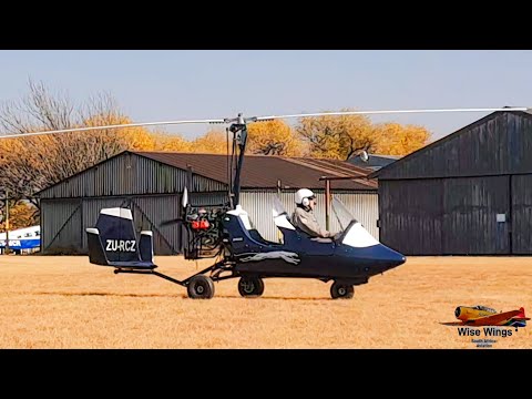 ELA Aviacion Gyrocopter departing Springs Aerodome (FASI)