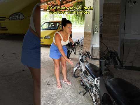 Quebrou minha moto #shorts