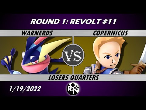 R1R #11 - WarnerDS (Greninja) vs Copernicus (Mii Swordfighter) Losers Quarters - Smash Ultimate