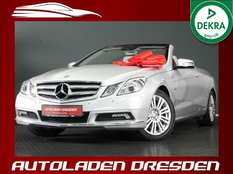 Mercedes E350 CGI Cabrio Review Präsentation Autoladen Dresden
