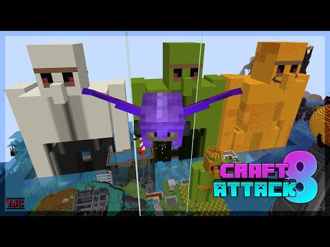 Was ich alles VERPASST HABE: Neuer Golem, POGWARTS &  @iOser100's BASE- Craft Attack 8 Ep. 77