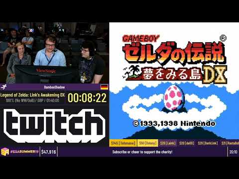 Legend of Zelda: Link's Awakening DX [100% (No WW/OoB)] by BambooShadow - #ESASummer19