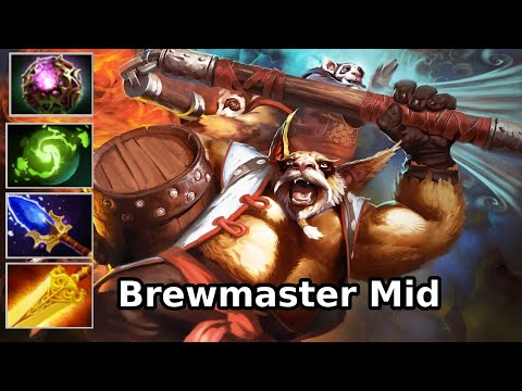 Brewmaster Mid Lane Radiance Scepter Refresher Orb | Dota 2 New Meta Highlights  Immortal Rank